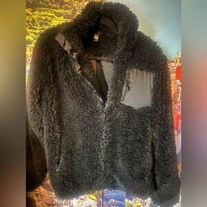 Cynthia Rowley Black Teddy Jacket